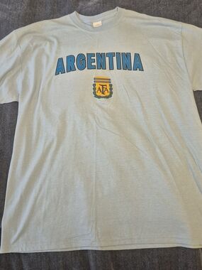 Argentina Crest Graphic Tee - Light Blue